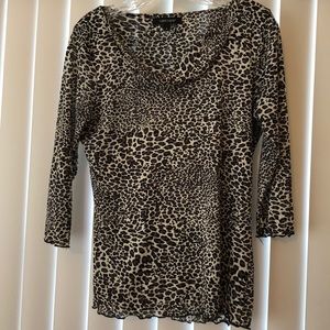 Animal print blouse